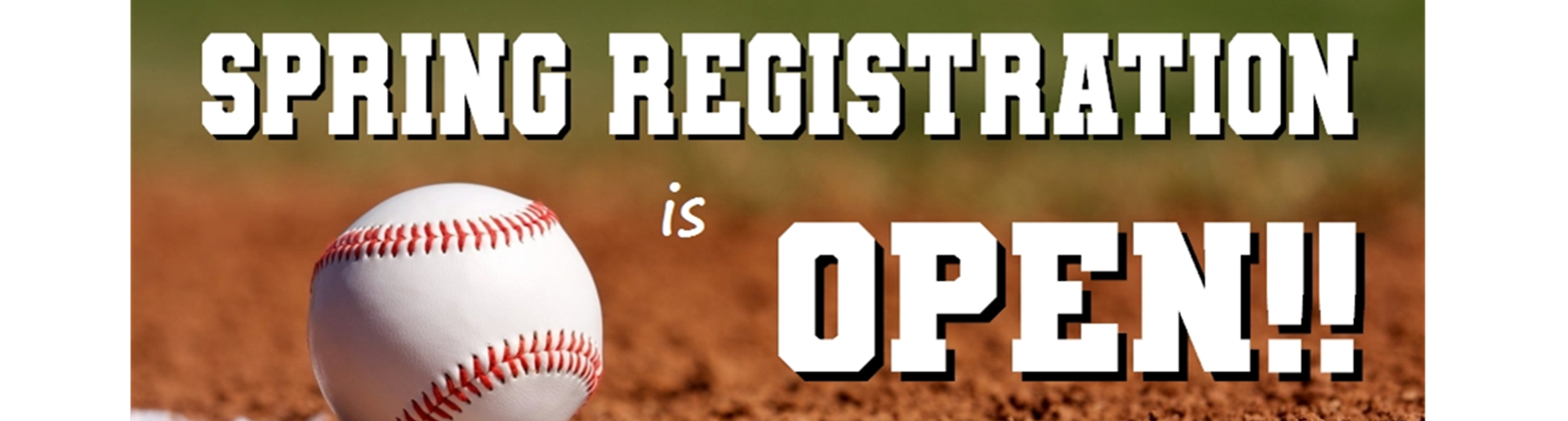 2023 Spring Baseball Registration - OPEN NOW 