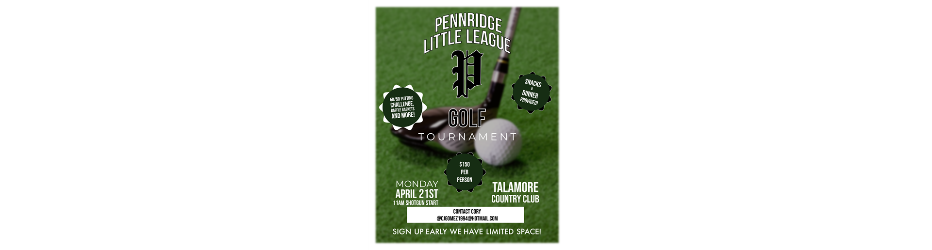 PLL 10th Annual Golf Outing April 21st